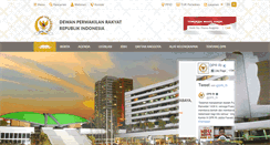 Desktop Screenshot of dpr.go.id