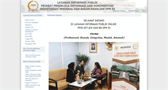 Desktop Screenshot of ppid.dpr.go.id